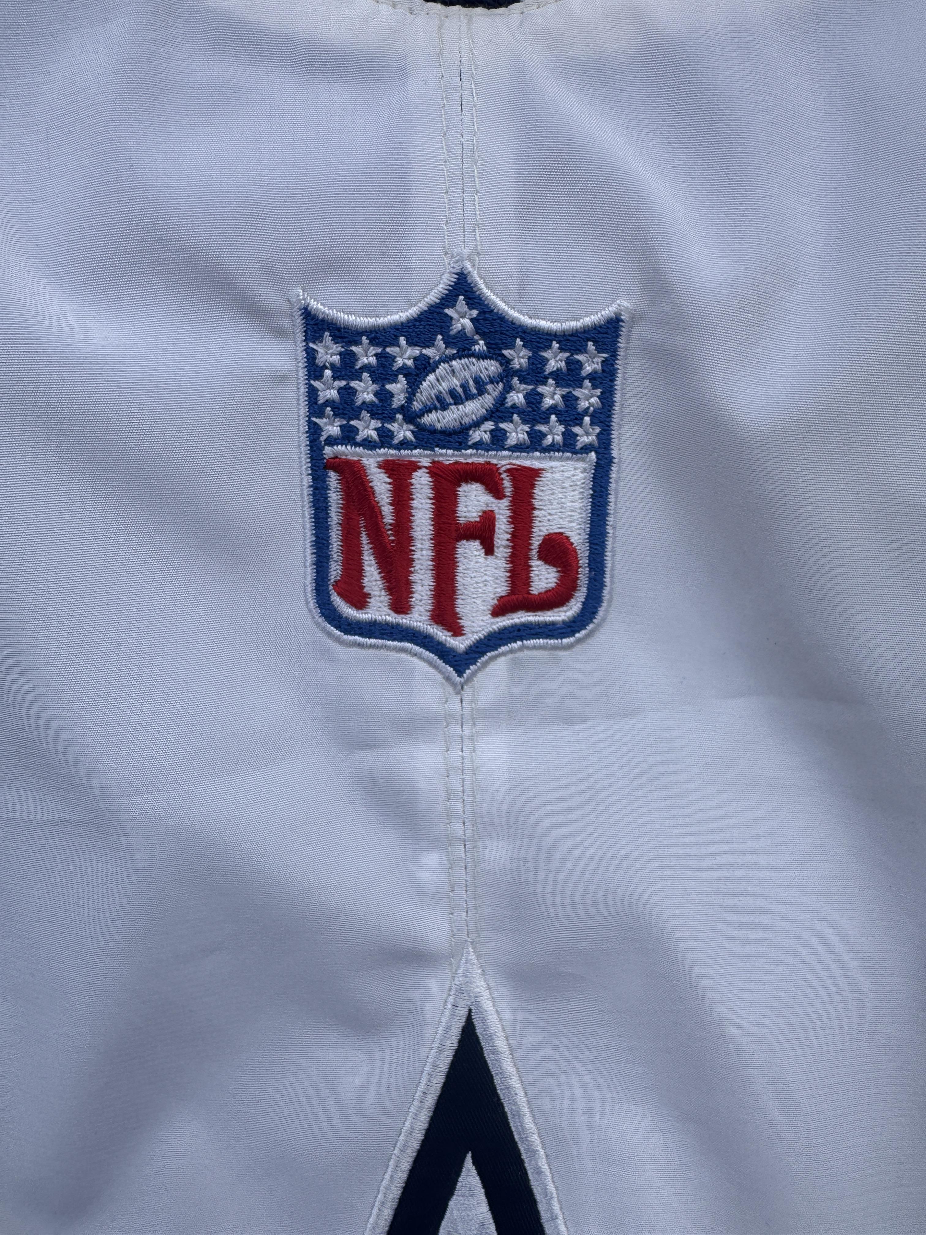 Dallas Cowboys cropped white vintage windbreaker large – Image 4
