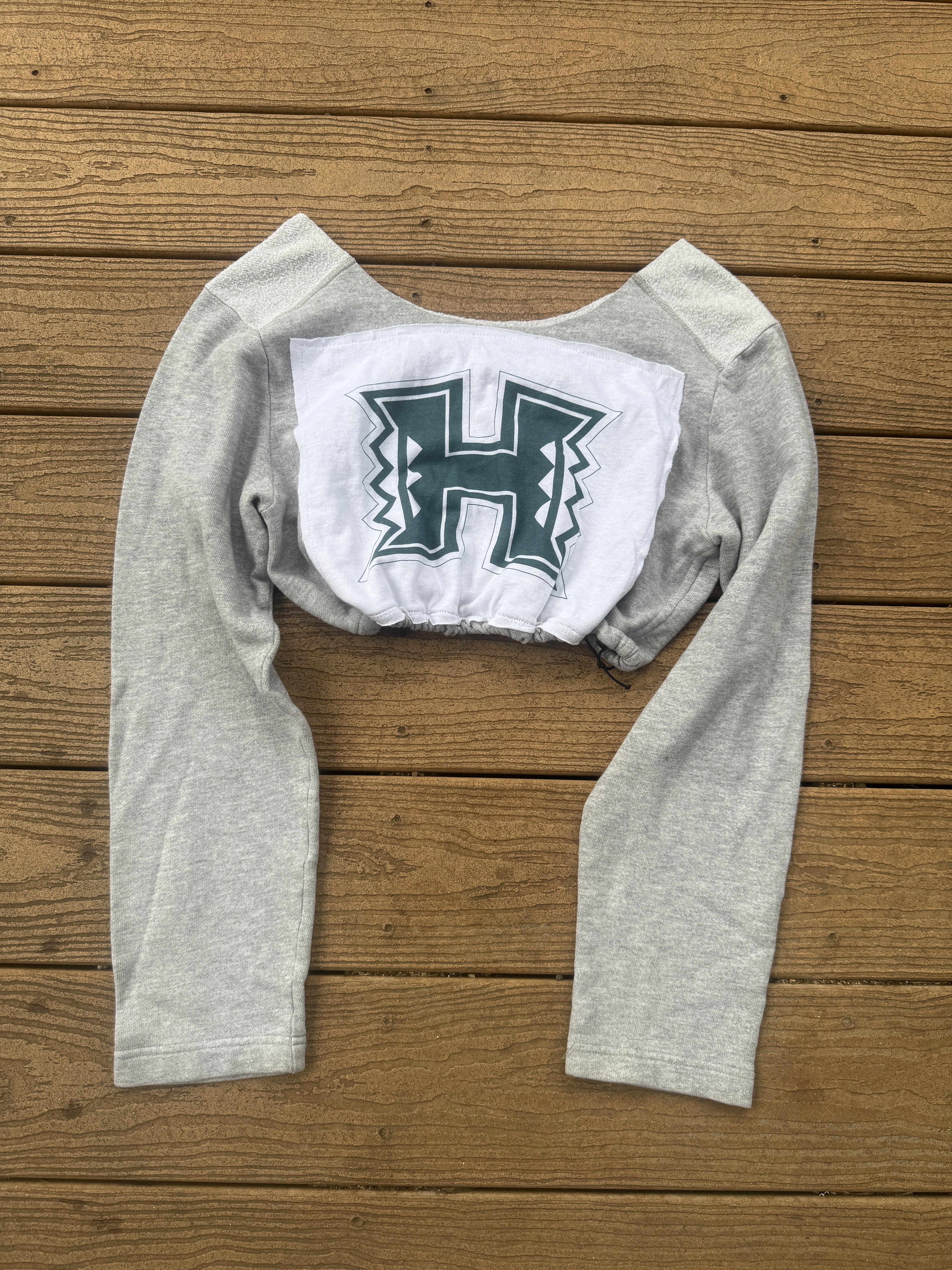  University of Hawaii Rainbows crop sweatshirt small – Image 1
