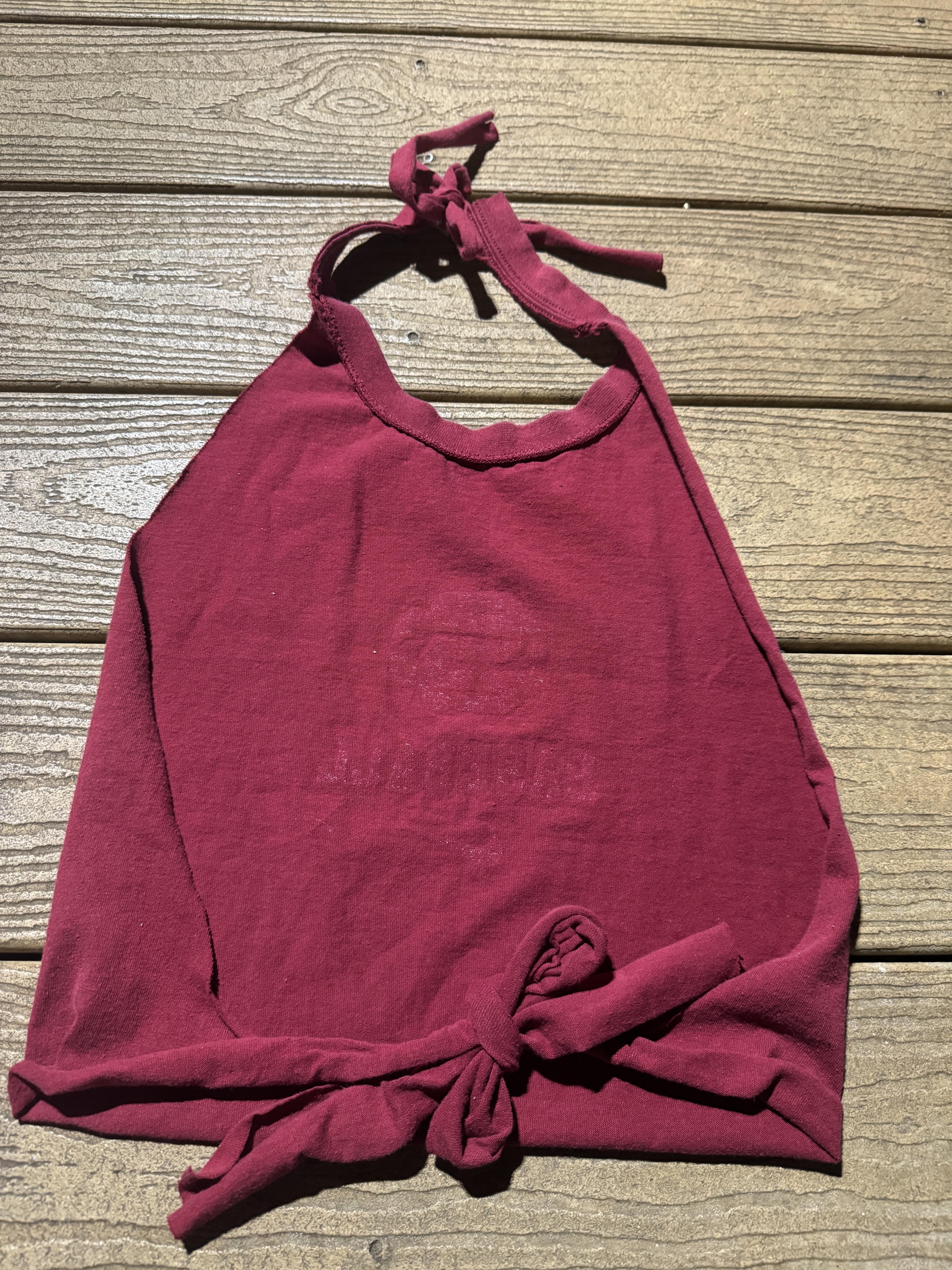 USC Baseball Vintage red  halter top  one size – Image 2