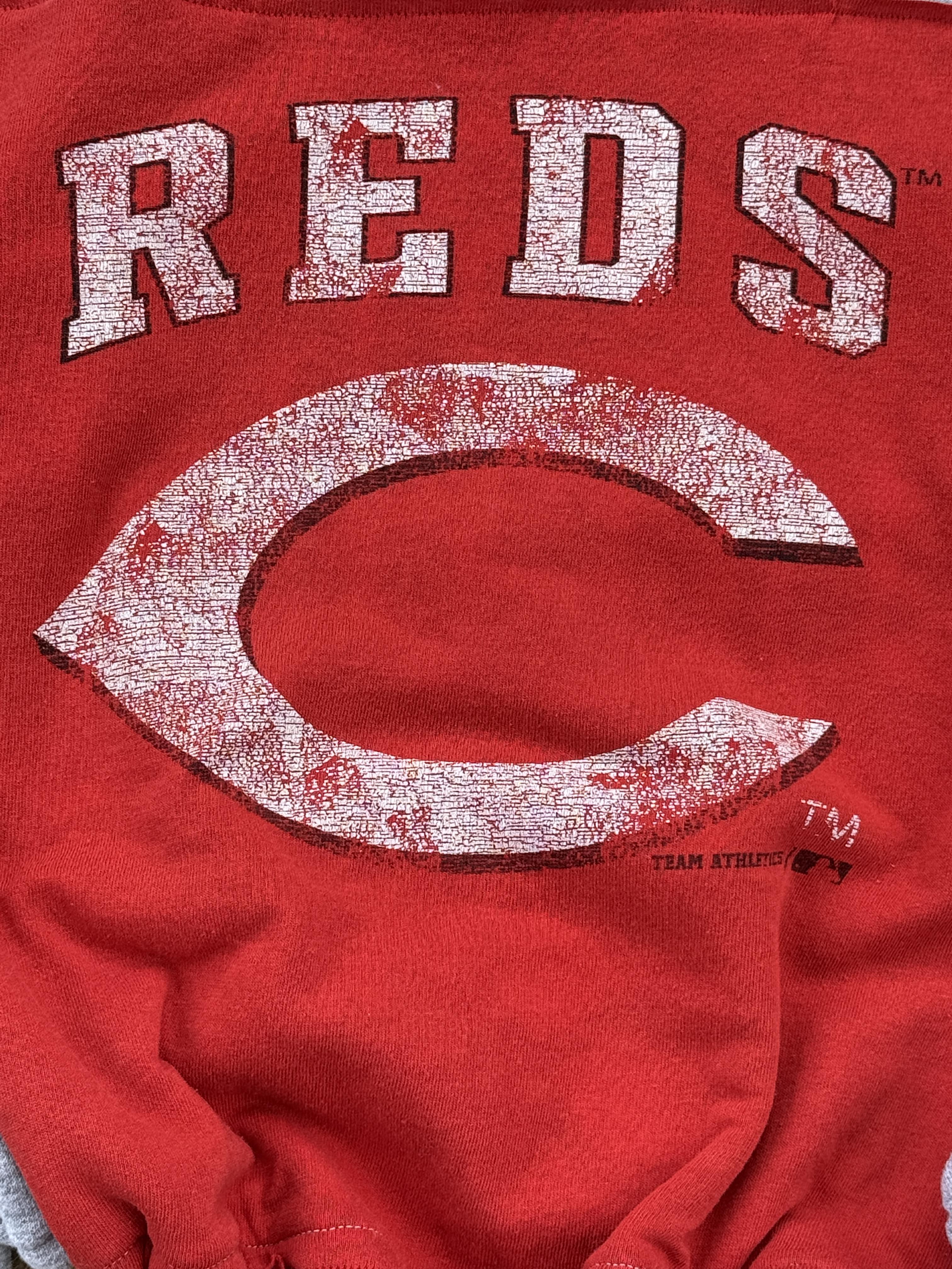 Cincinnati Reds Vintage Crop Sweatshirt  MLB One Size  – Image 2