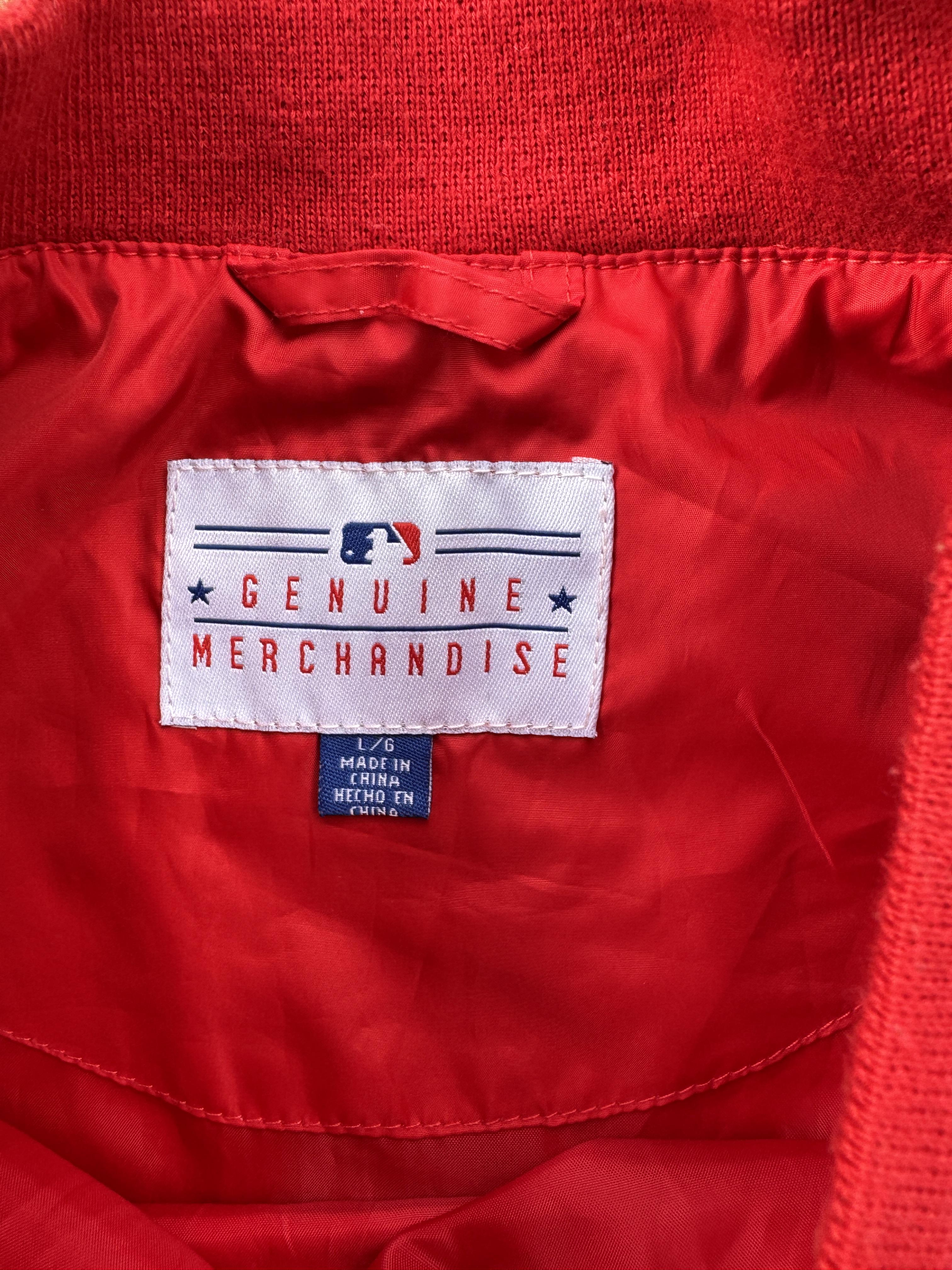 Los Angeles Angels Windbreaker Cropped Vintage Pullover Pro baseball MLB Large – Image 3