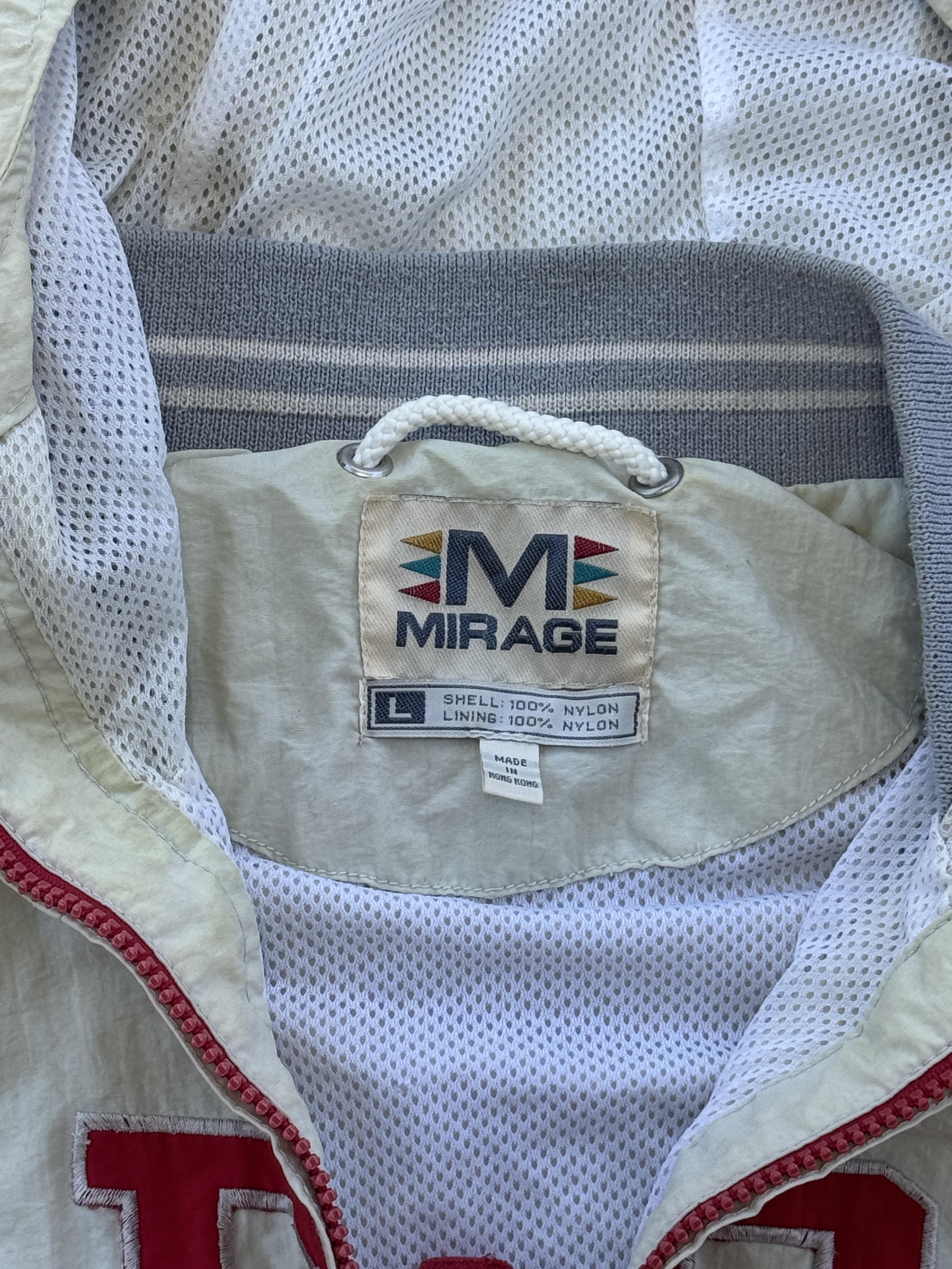 Cincinnatti Reds Vintage Cropped Colorblock Zipped Windbreaker Jacket Large – Image 10