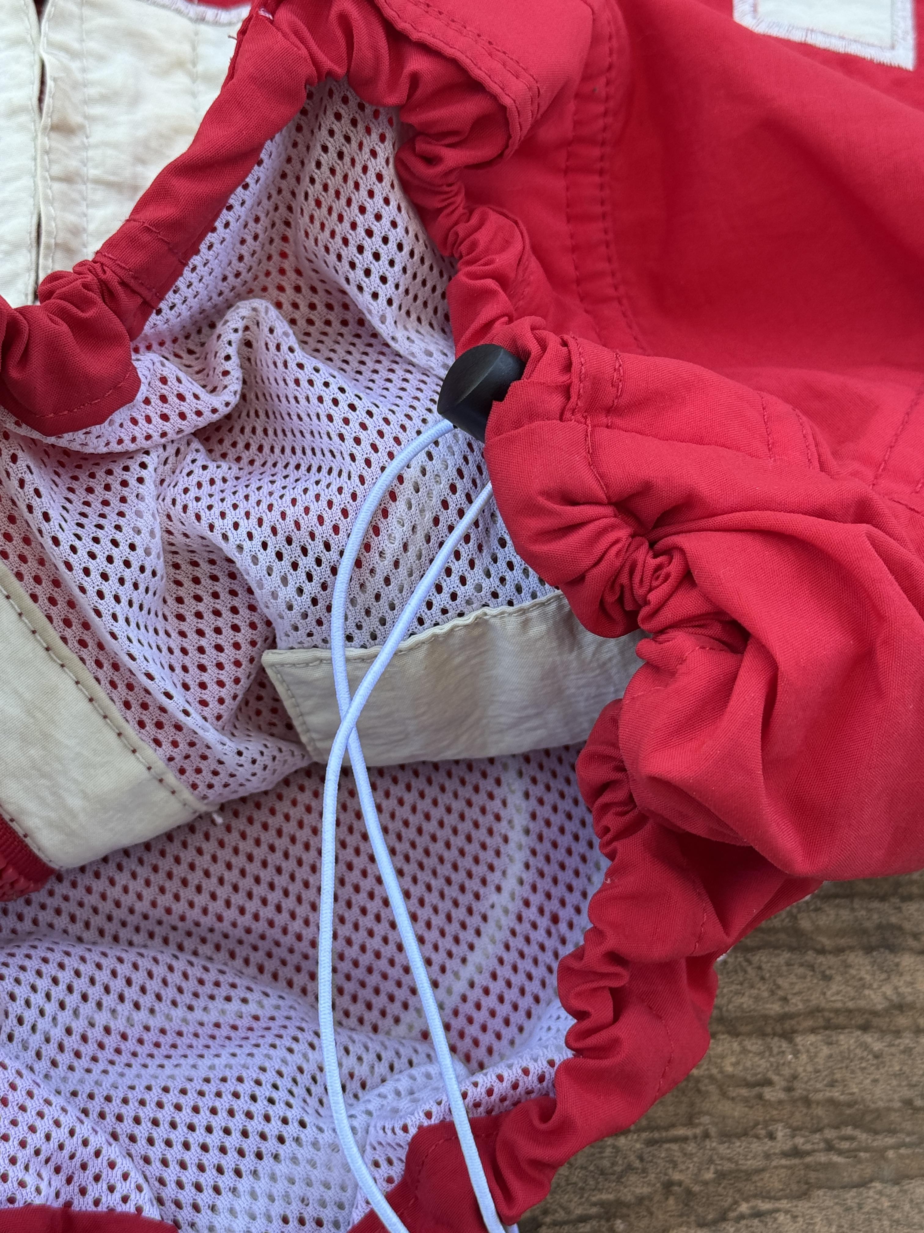 Cincinnatti Reds Vintage Cropped Colorblock Zipped Windbreaker Jacket Large – Image 11