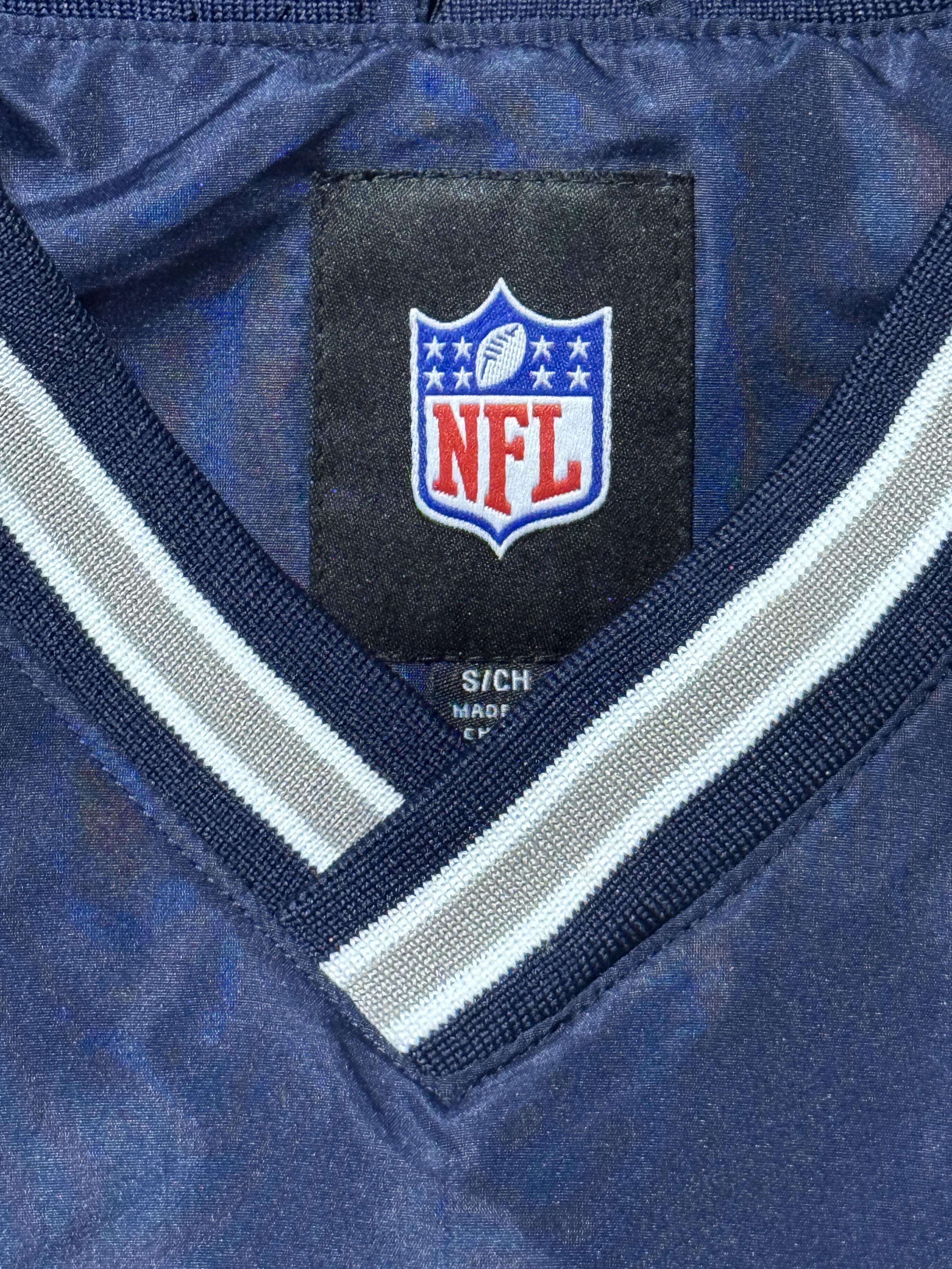 Dallas Cowboys Windbreaker Cropped Navy Vintage Pullover NFL Small – Image 5