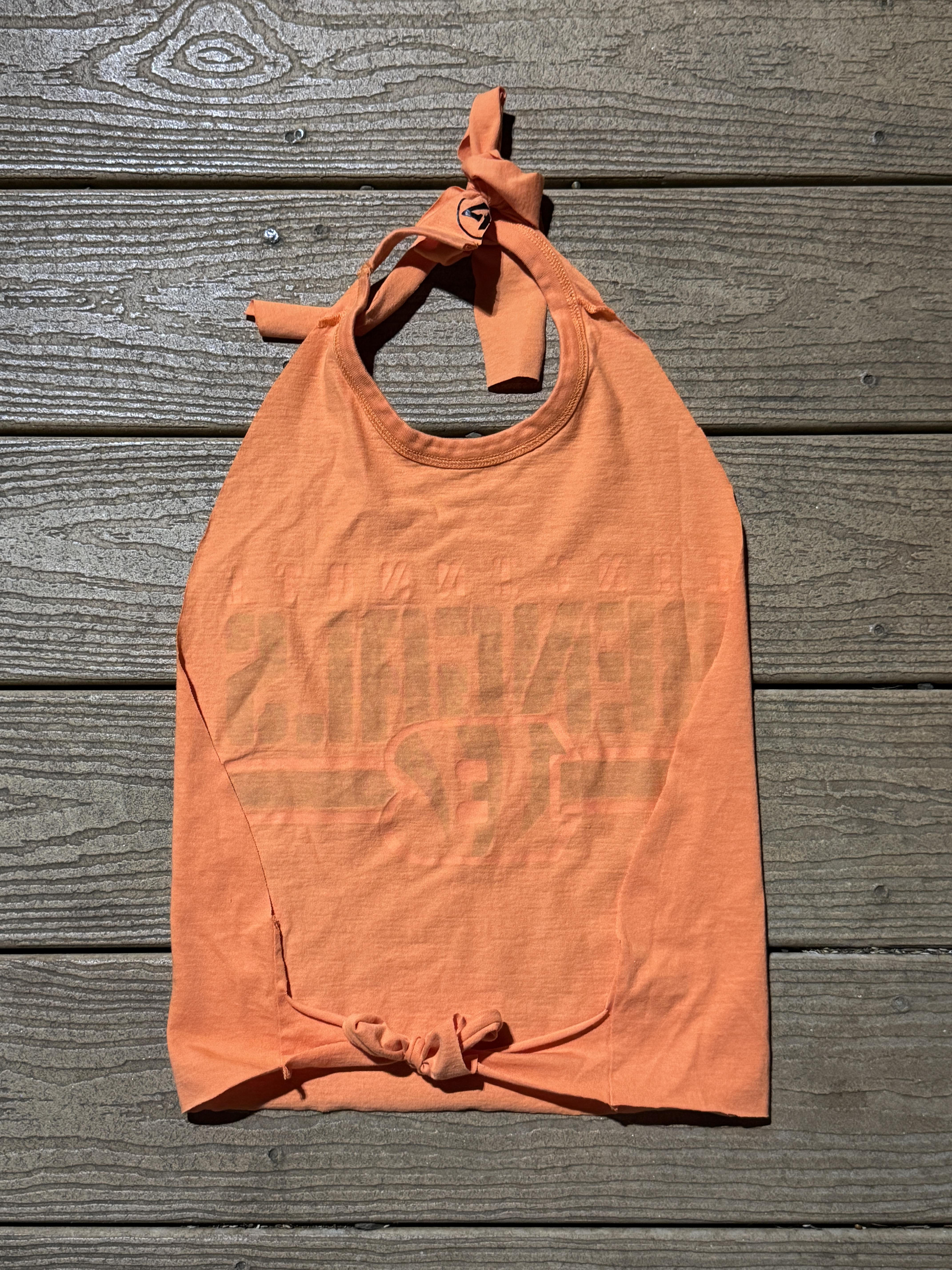 Cincinnati Bengals Vintage  Orange Halter Top One Size – Image 2