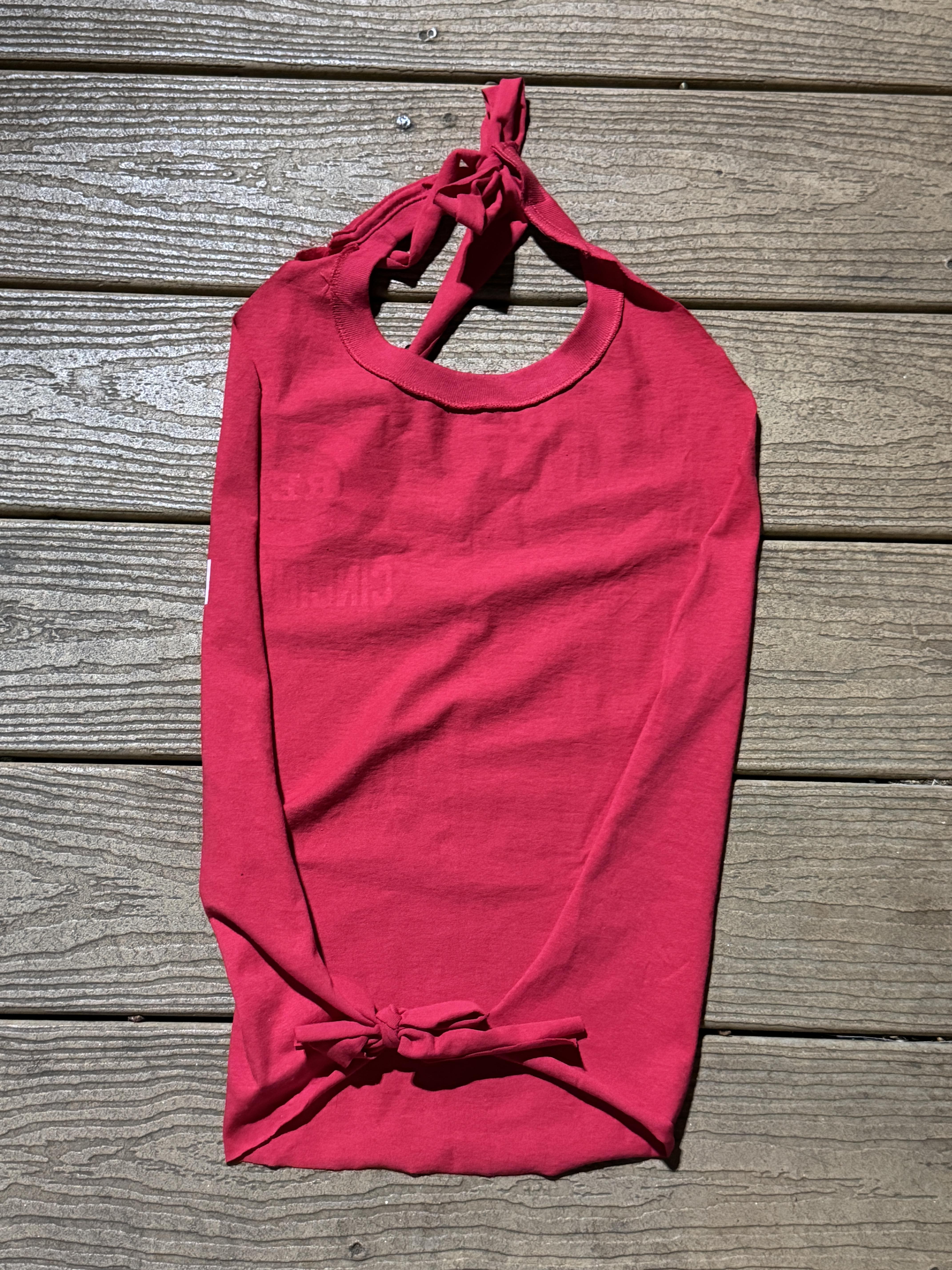 Cincinnati Reds  Vintage  Reworked Halter Top One Size Red – Image 2