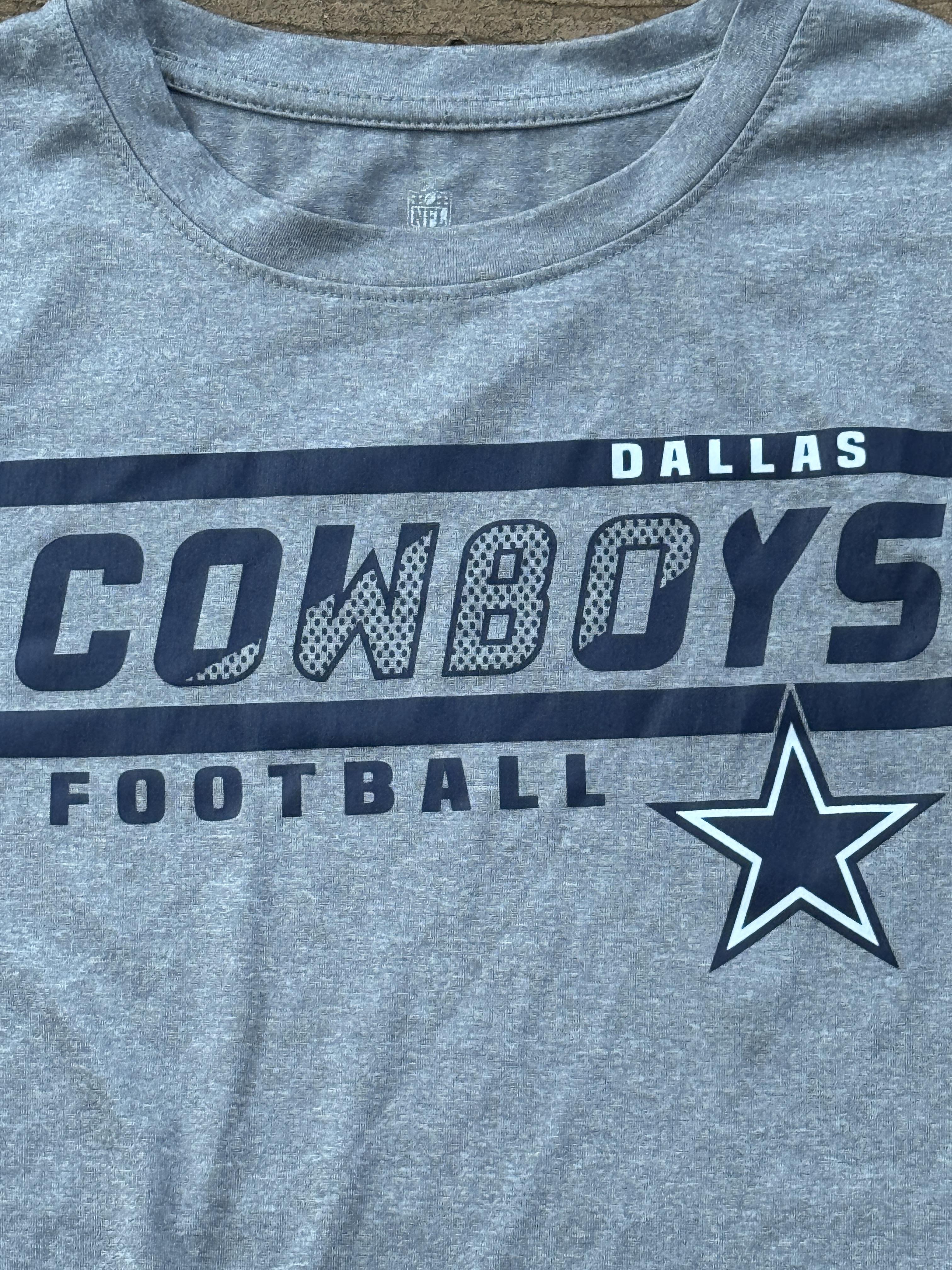 Dallas Cowboys Crop Tee Vintage NFL X-small gray – Image 2