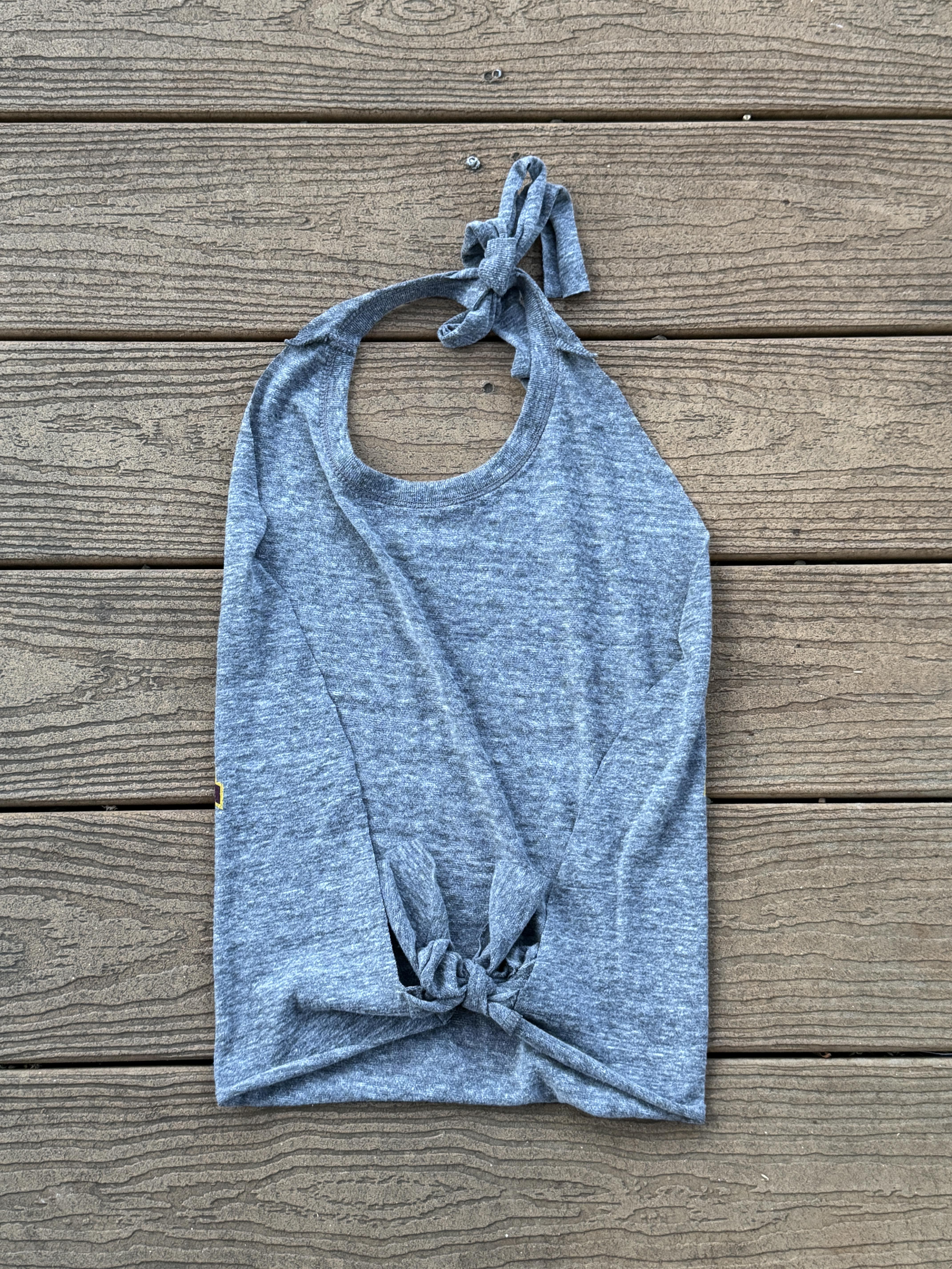 Arizona State  Vintage halter top charcoal one size – Image 2