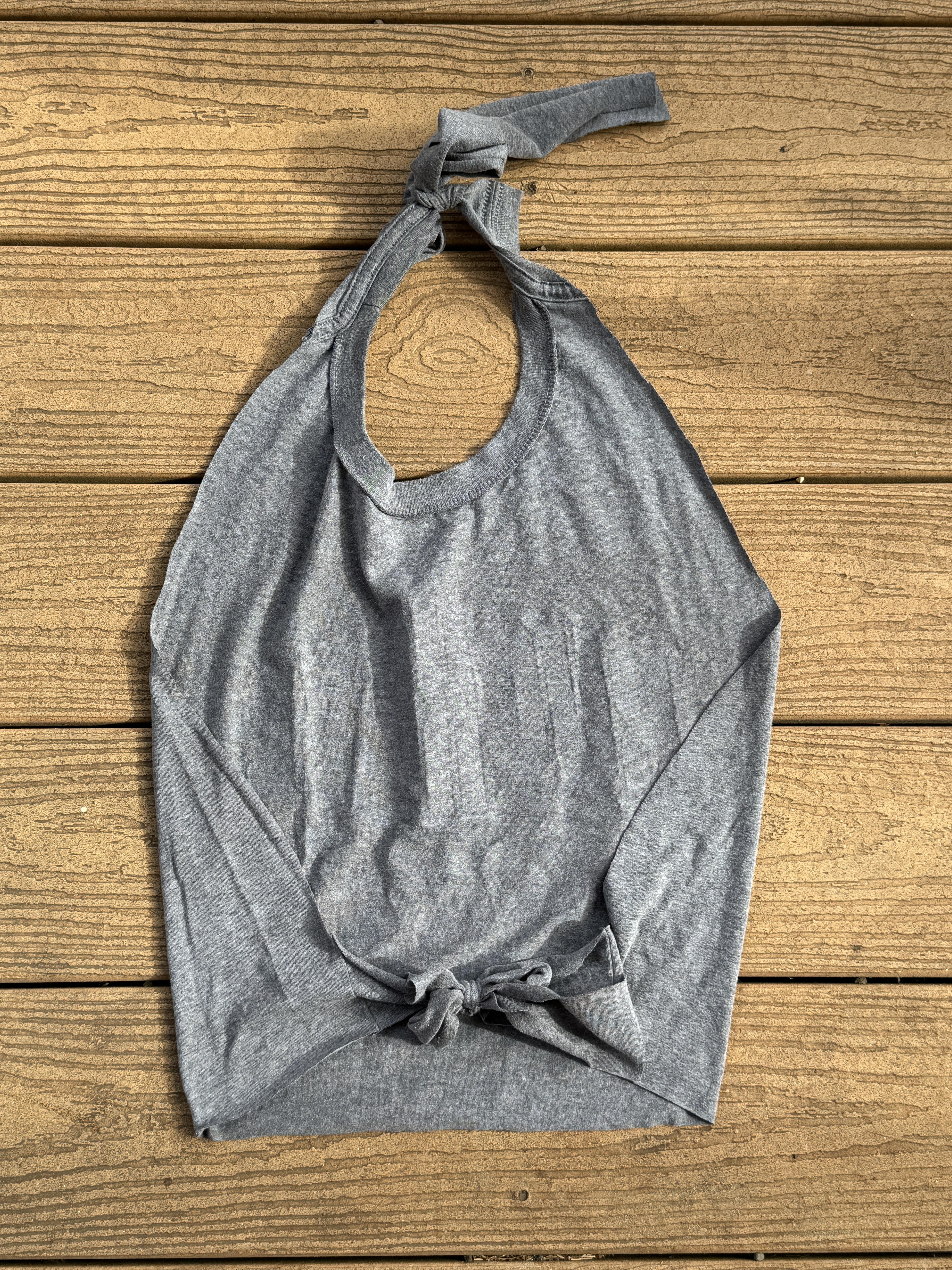 Ohio State Buckeyes Vintage halter top Charcoal One Size – Image 2