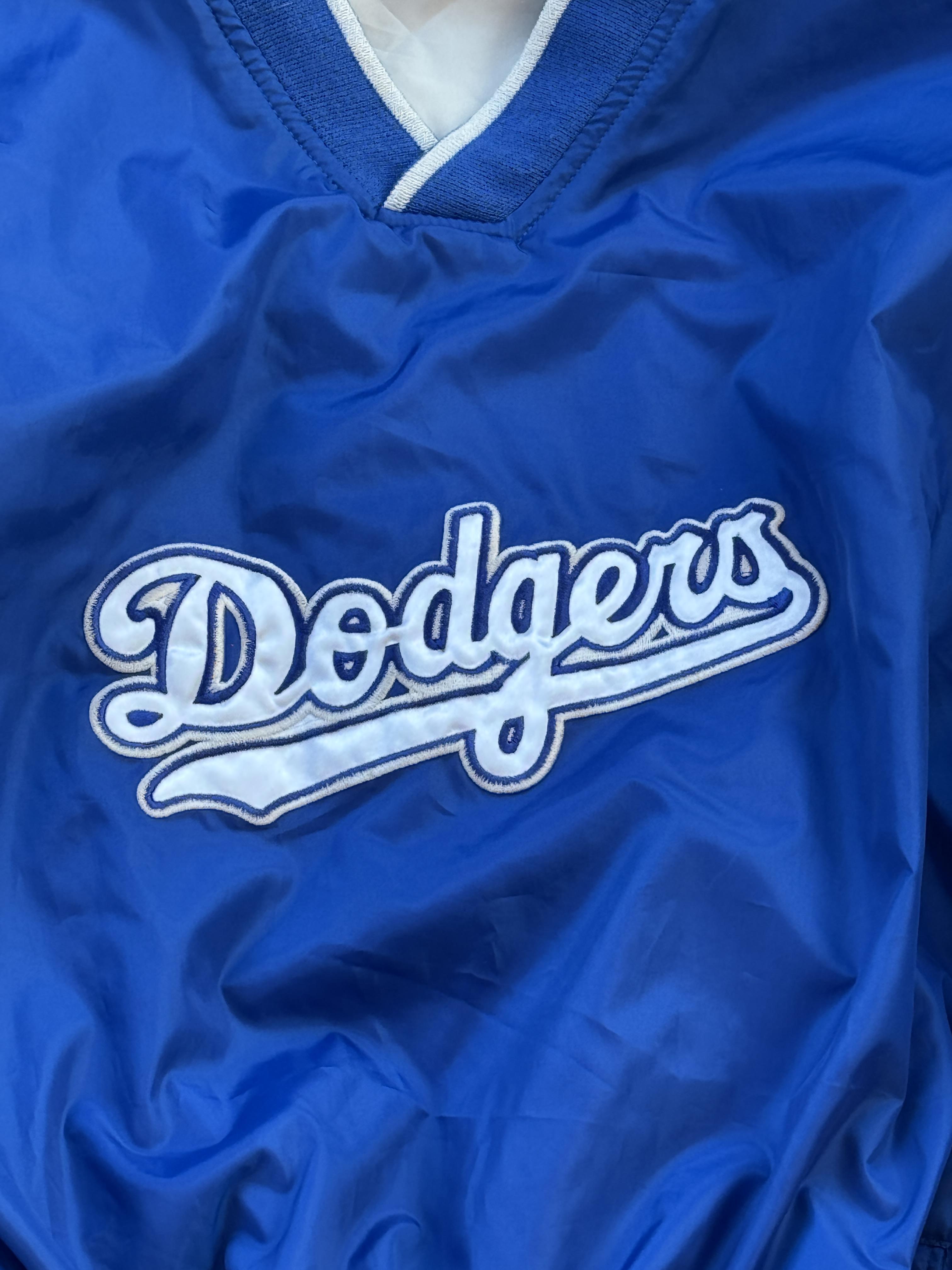 Los Angeles Dodgers Reversible Windbreaker Cropped Vintage Pullover MLB Baseball Large – Image 3