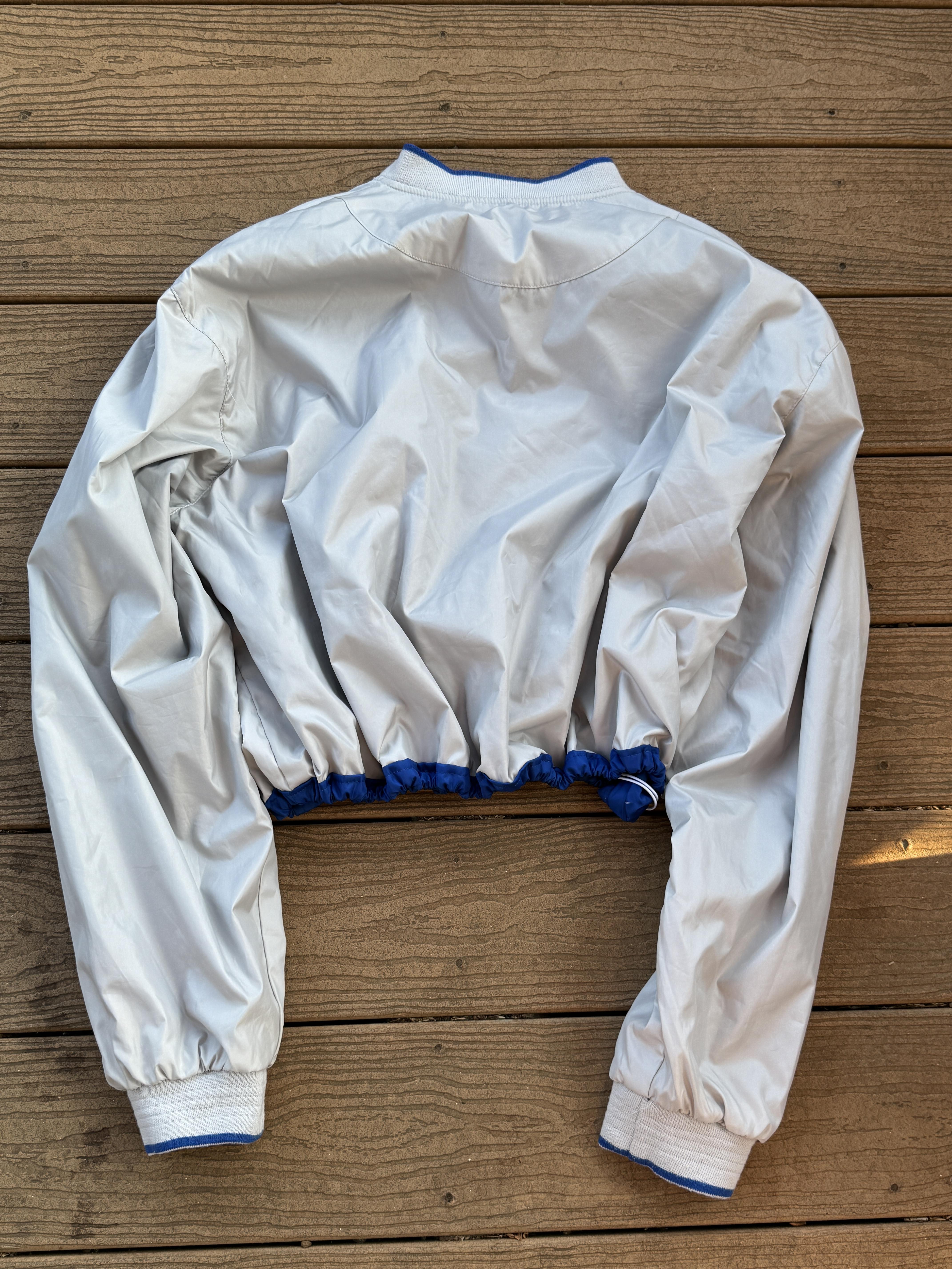 Los Angeles Dodgers Reversible Windbreaker Cropped Vintage Pullover MLB Baseball Large – Image 7