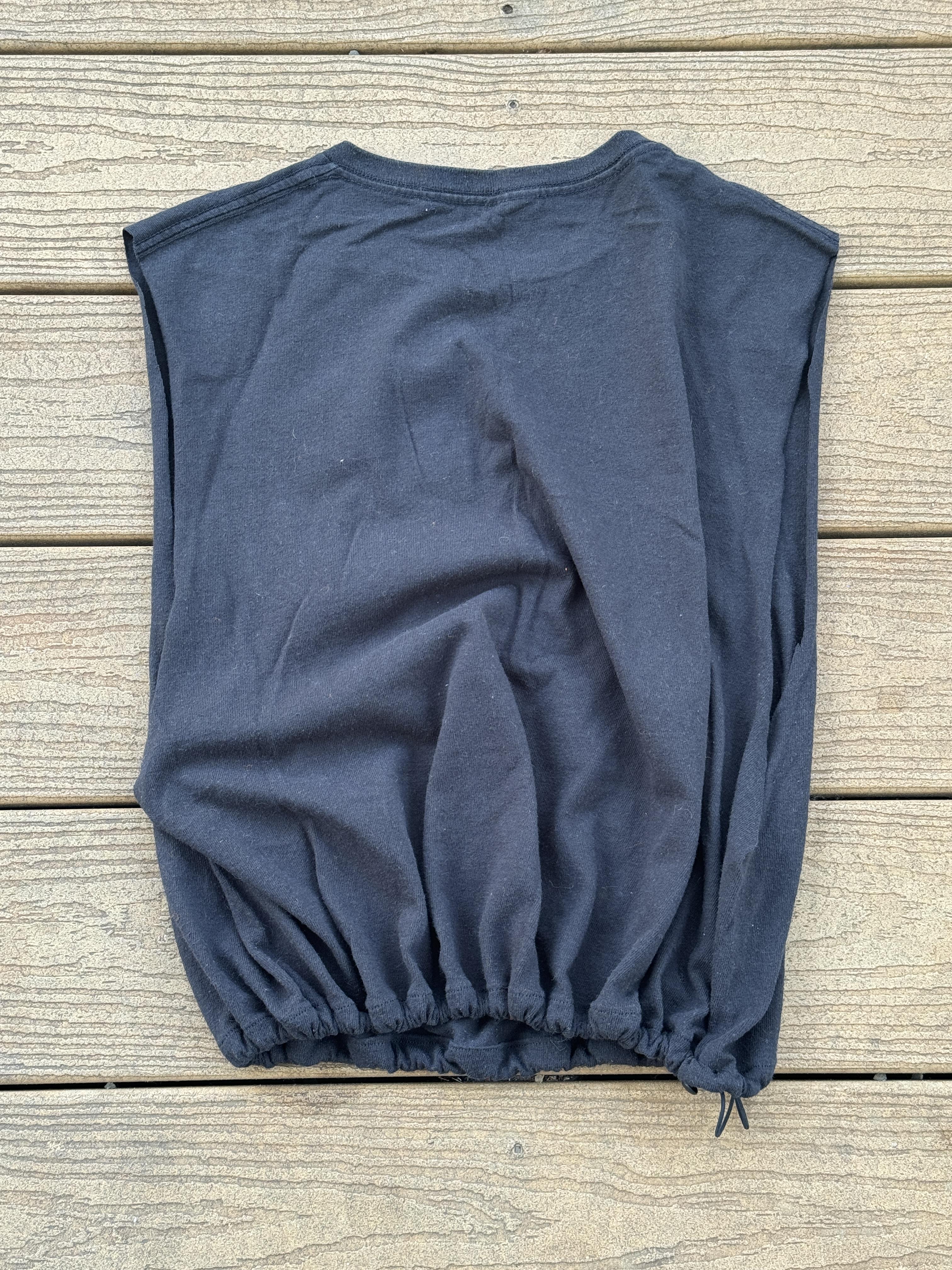 Custom Bengals Crop Muscle Tee Black  – Image 2