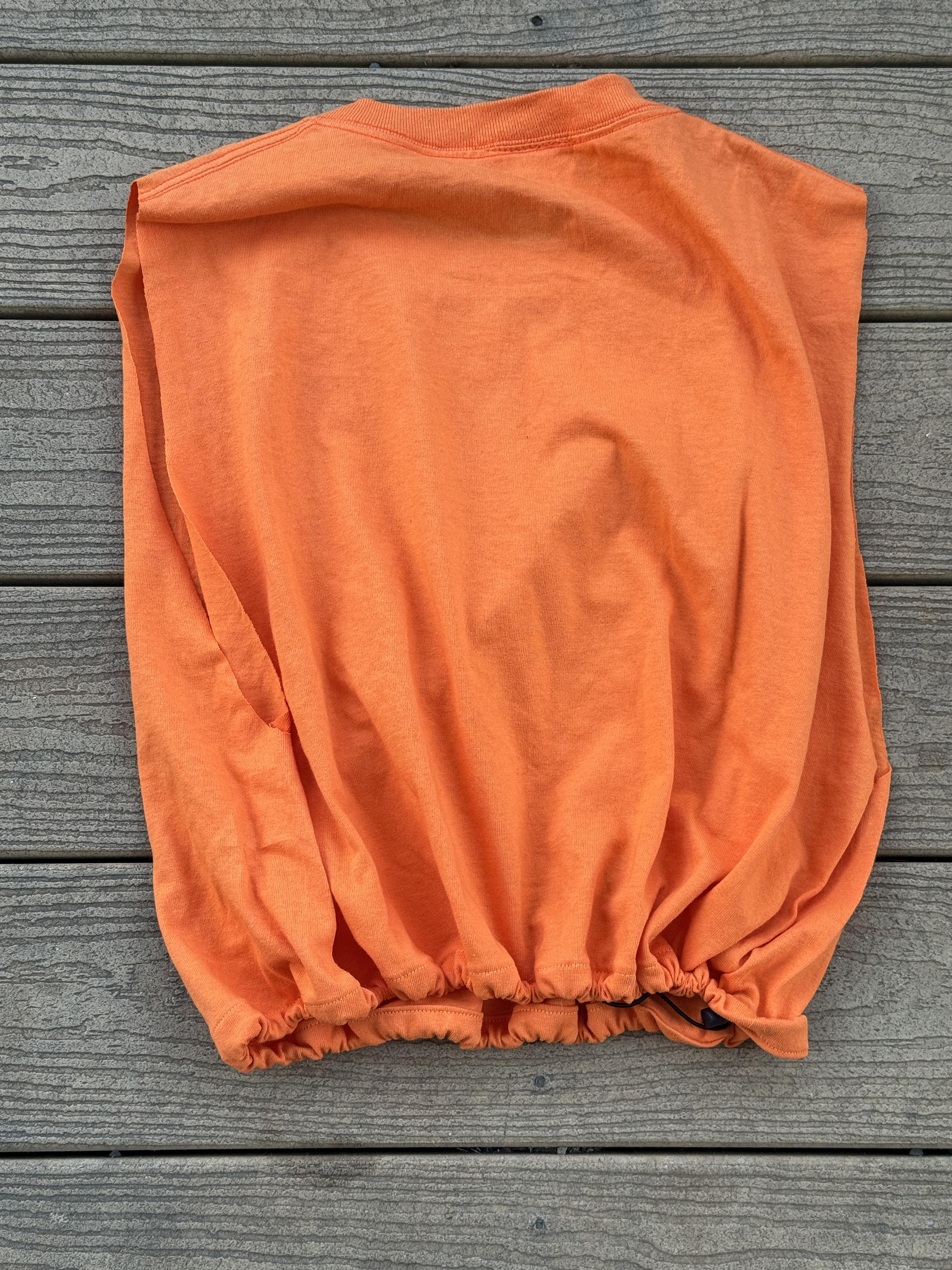 Custom Bengals Crop Muscle Tee Orange – Image 2