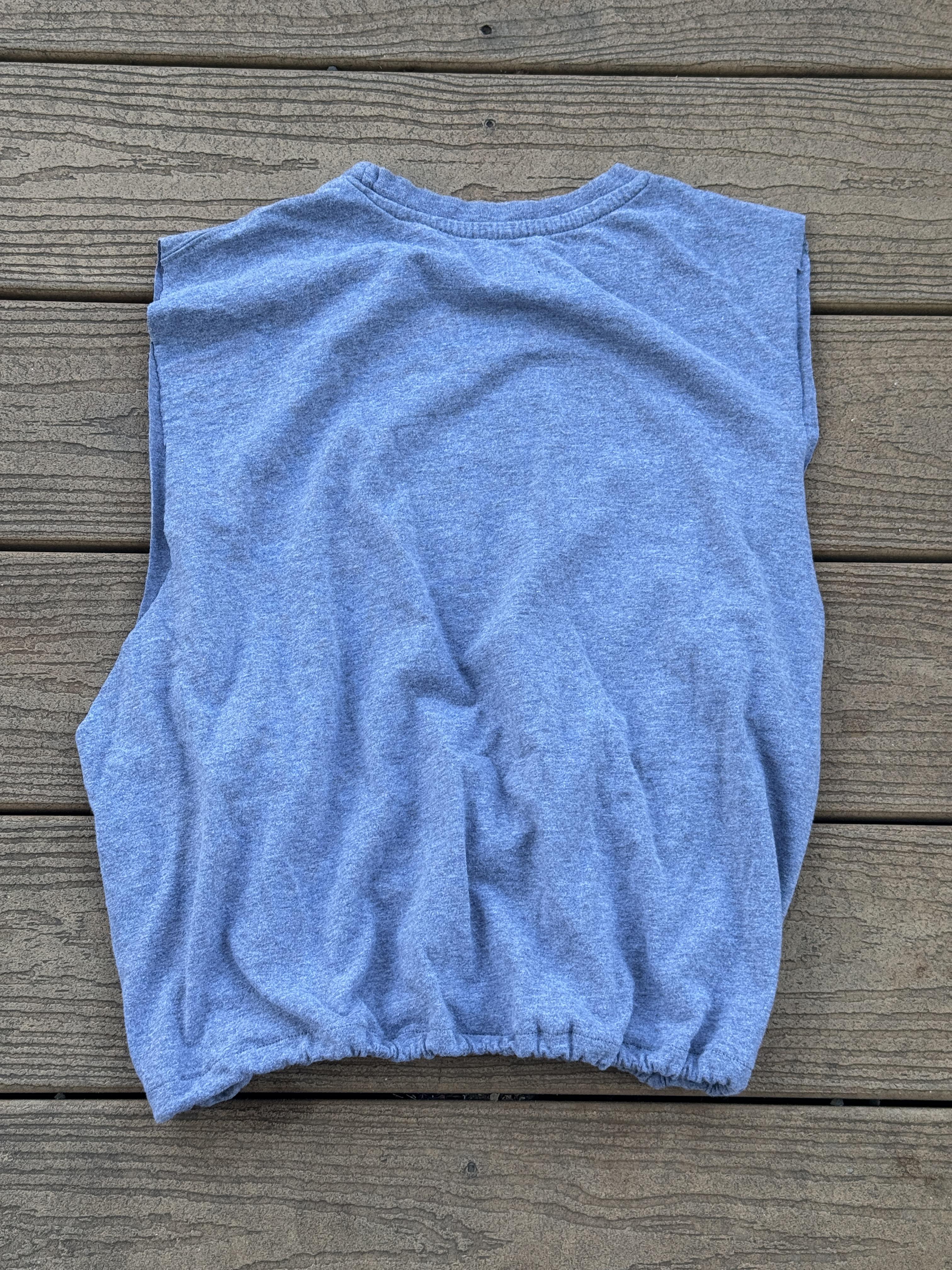 Custom Bengals Crop Muscle Tee Gray – Image 2