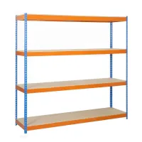 ECOFORTE 1506-4 CHIPBOARD AZUL/NARANJA/MADERA – Image 1
