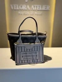 Louis Vuitton Neverfull BB Inside Out Beige Super Master with Package  – Image 4