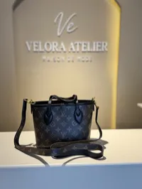 Louis Vuitton Neverfull BB Inside Out Black Super Master with Package – Image 2