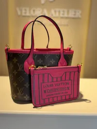 Louis Vuitton Neverfull BB Inside Out Fushia Super Master with Package – Image 5