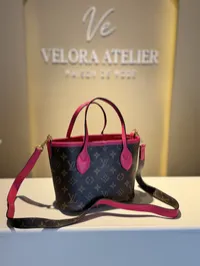 Louis Vuitton Neverfull BB Inside Out Fushia Super Master with Package – Image 4