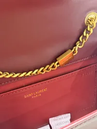YSL Sunset Super Master Burgundy Bag with Package  – Image 5