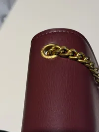 YSL Sunset Super Master Burgundy Bag with Package  – Image 3