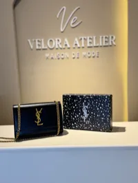 YSL Sunset Super Master Black Bag with Package – Image 1
