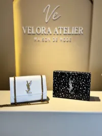 YSL Sunset Super Master White Bag with Package – Image 1