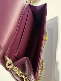 Dior Caro Top Handle Super Master With Package (Burgundy) – Image 3