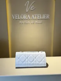 Dior Caro Top Handle Super Master With Package (White) – Image 4