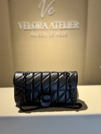 Coach Tabby Shoulder 26 in Black Super Master with Package  – Image 6