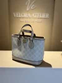 Gucci Ophidia Mini Tote Super Master with Package (Beige) – Image 9