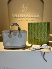Gucci Ophidia Mini Tote Super Master with Package (Beige) – Image 1