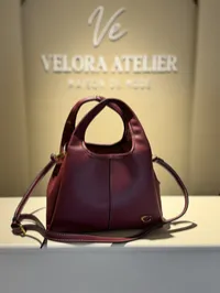 Coach Lana Shoulder Bag Super Master with Package (Burgundy) – Image 4