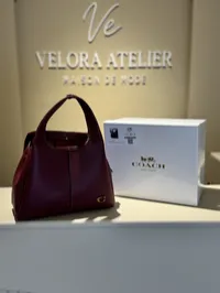 Coach Lana Shoulder Bag Super Master with Package (Burgundy) – Image 1