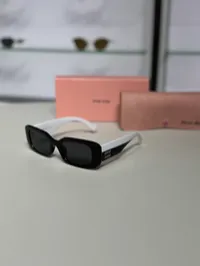 Miu Miu Black & White Sunglasses  – Image 5