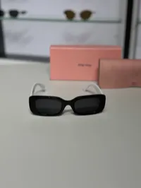 Miu Miu Black & White Sunglasses  – Image 4