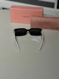 Miu Miu Black & White Sunglasses  – Image 3