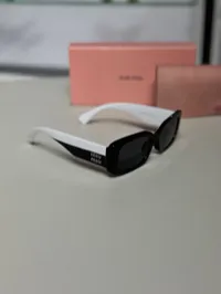 Miu Miu Black & White Sunglasses  – Image 2