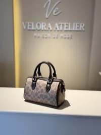 Coach Speedy Super Master with Package Biege & Brown – Image 6