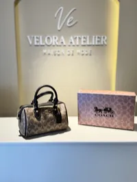 Coach Speedy Super Master with Package Biege & Brown – Image 1
