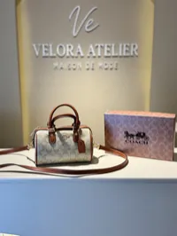 Coach Speedy Super Master with Package (Off white & Camel) – Image 1