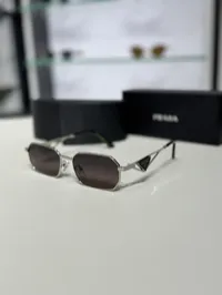 Prada Super Master Sunglasses (Black & Silver) – Image 2