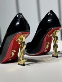 YSL Heels Black & Gold  – Image 5