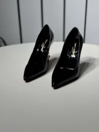 YSL Heels Black & Gold  – Image 7