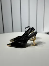 YSL Heels Black & Gold – Image 1
