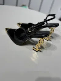 YSL Heels Black & Gold – Image 2