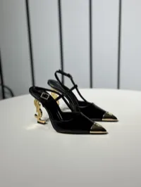 YSL Heels Black & Gold – Image 5