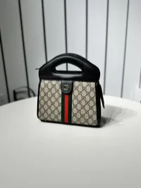 Gucci Ophidia Slip Handle Bag Monogram & Black – Image 4