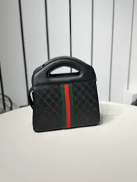 Gucci Ophidia Slip Handle Bag Full Black – Image 2