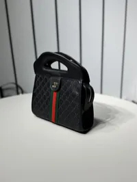 Gucci Ophidia Slip Handle Bag Full Black – Image 3